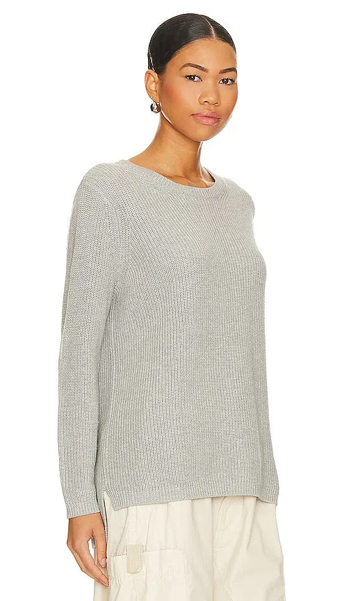 525 Emma Crewneck Shaker Sweater in Grey