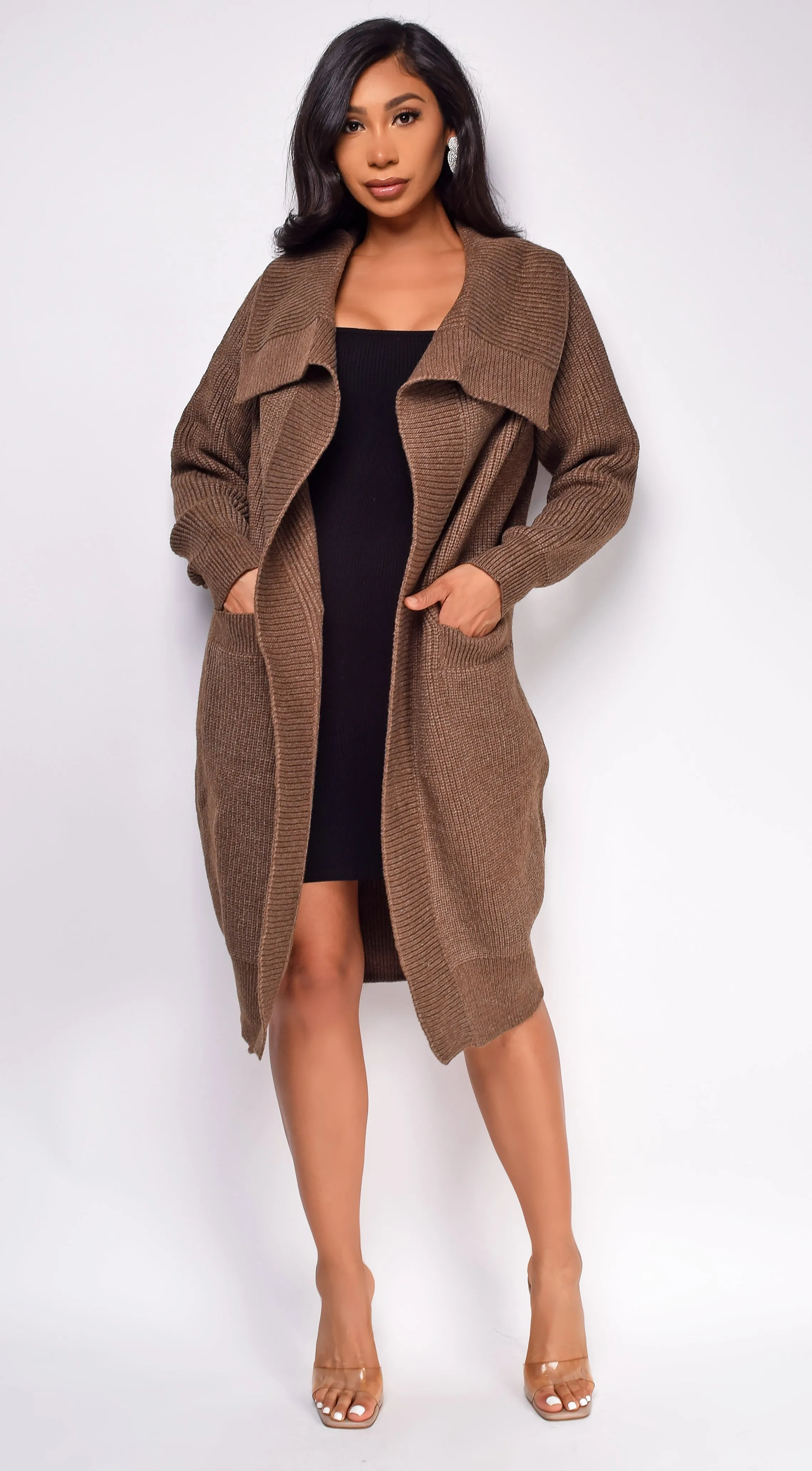 Akia Brown Coatigan