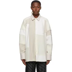 Ambush Off-White Patchwork Shirt Jacket