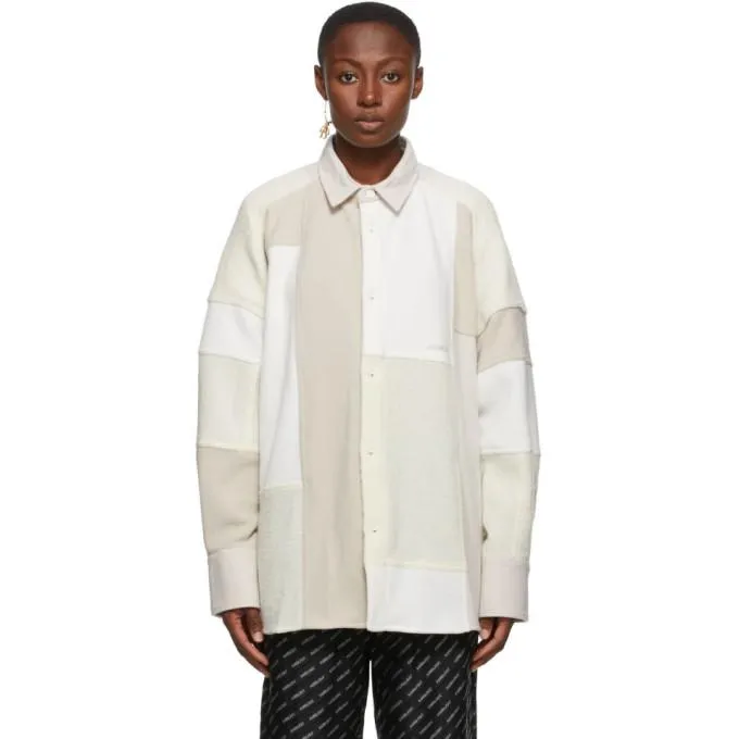 Ambush Off-White Patchwork Shirt Jacket