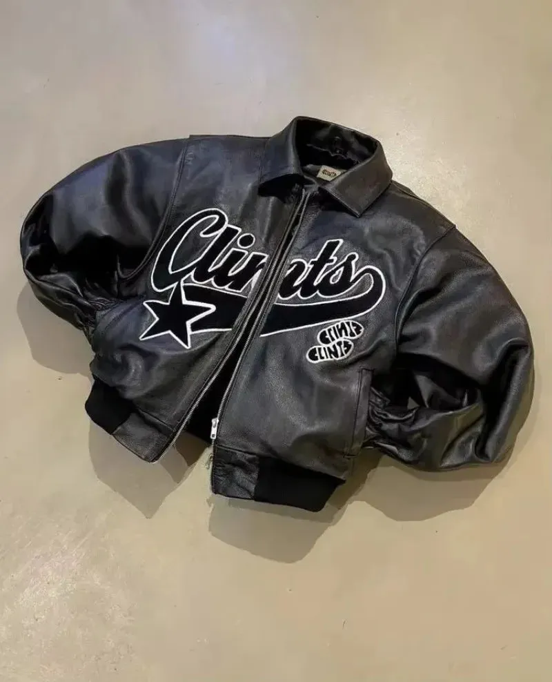 American Fashion Trend Letter Embroidered Zipper Jacket and Coat Women Street New Hip Hop Retro Baseball Uniform Unisex Coat