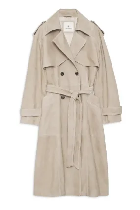 Anine Bing Finley Trench in Taupe