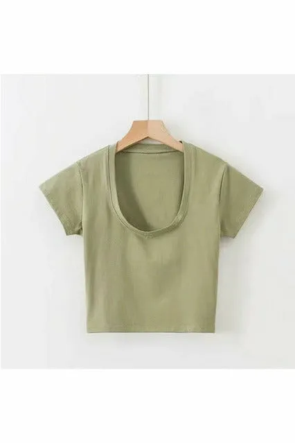 ArtnSoul - U-Neck Gray Tee Tank Tops