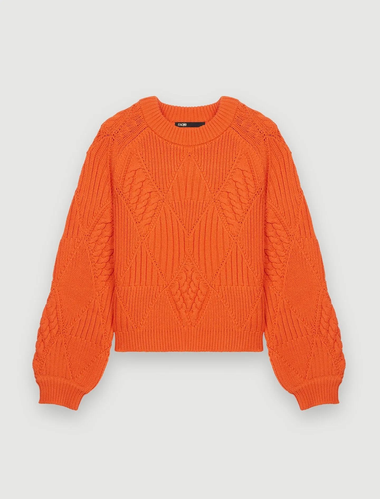 BRAIDED KNIT SWEATER