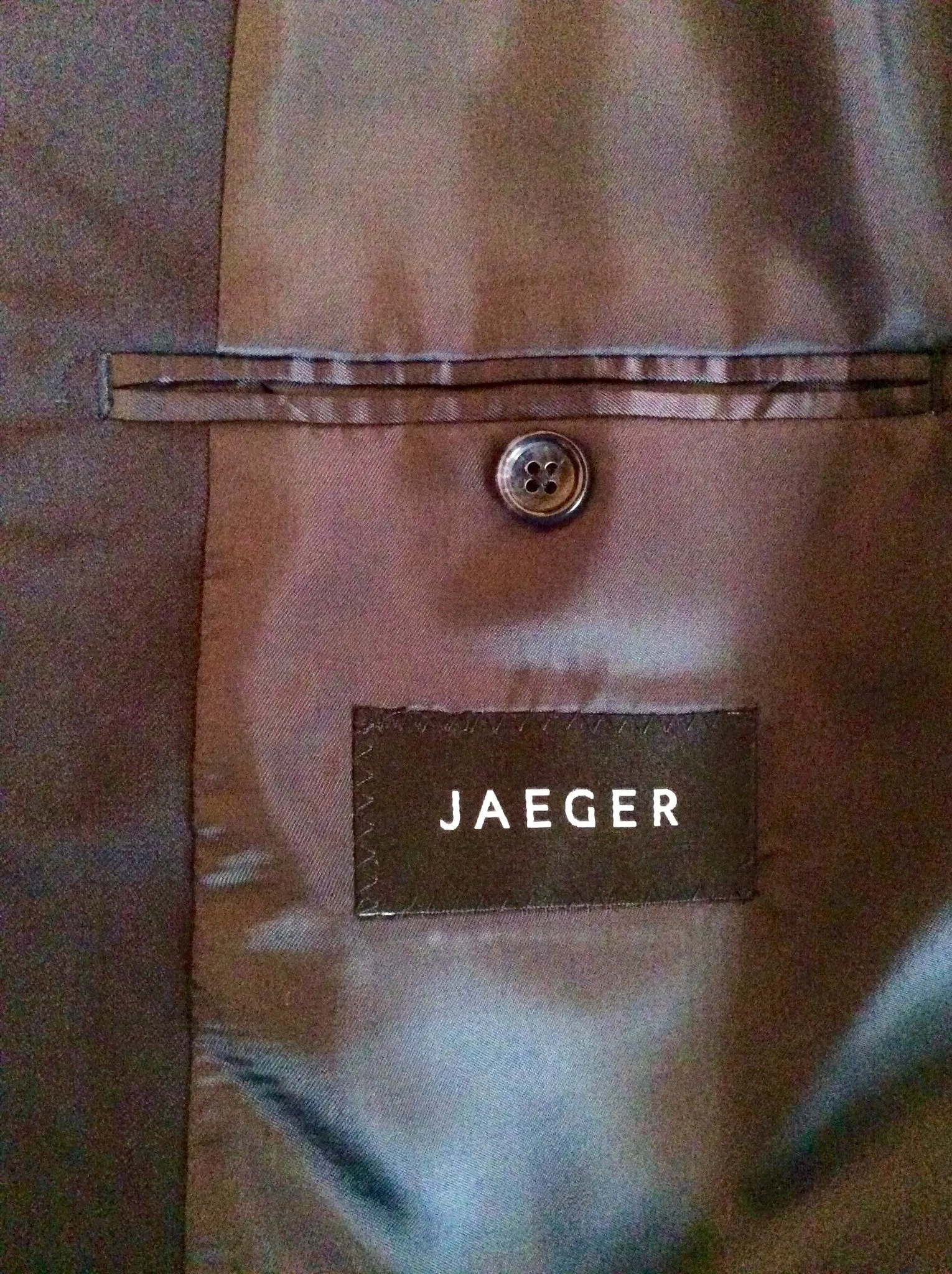 Brand New Jaeger Navy Blue Wool Suit Jacket Size 40R