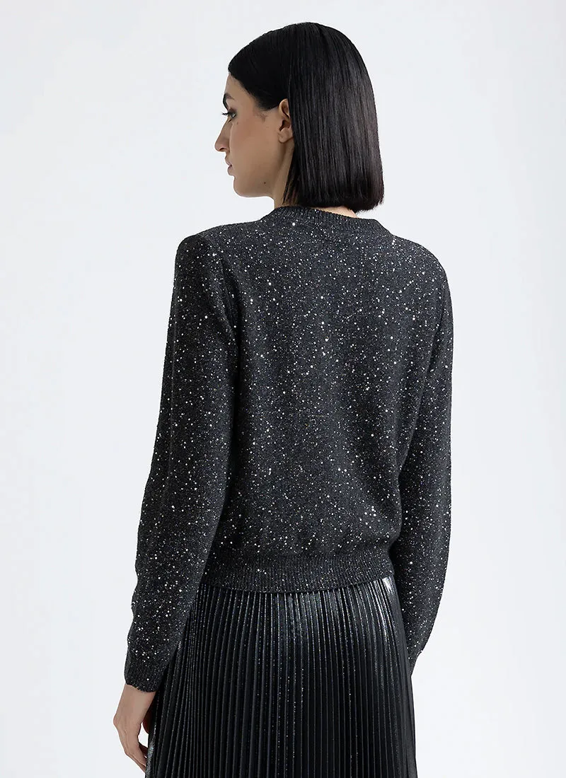Cashmere Sequins Cardigan
