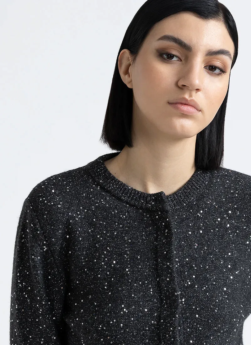 Cashmere Sequins Cardigan