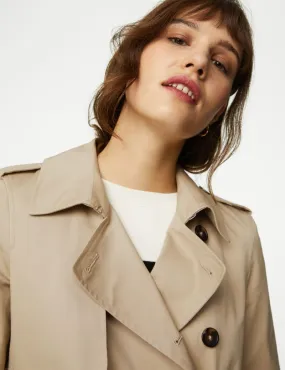 Cotton Rich Belted Longline Trench Coat