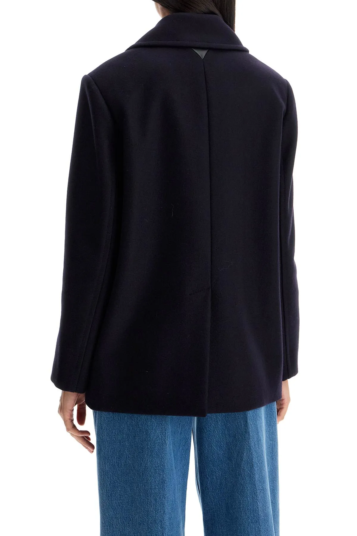 DOUBLE-BREASTED WOOL BLEND CABAN