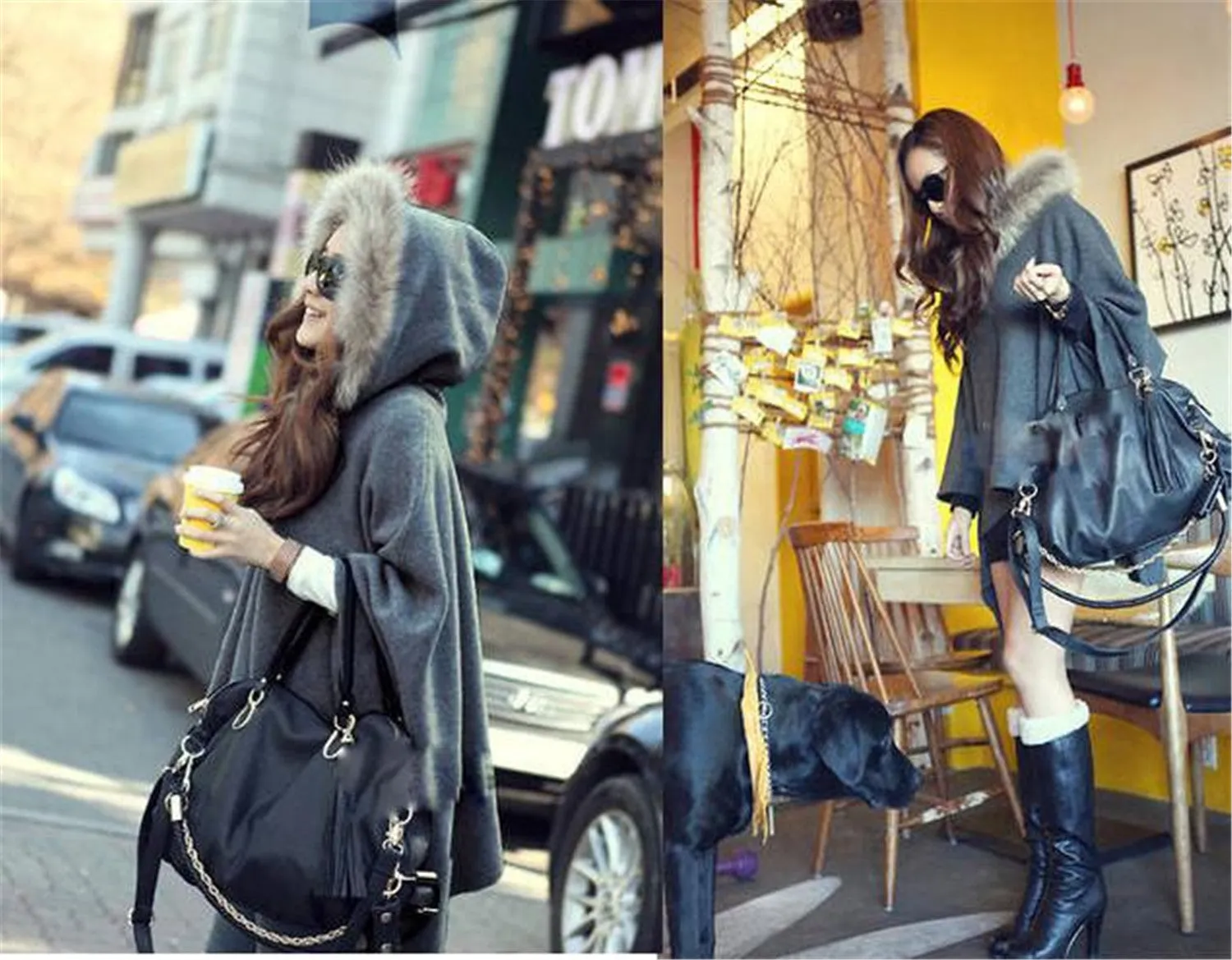 Europe Plus Size Korean Women Wool Coat Outerwear