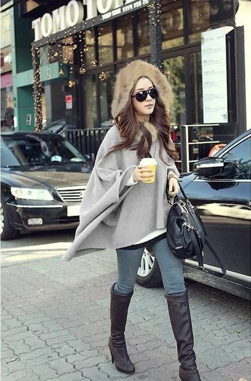 Europe Plus Size Korean Women Wool Coat Outerwear