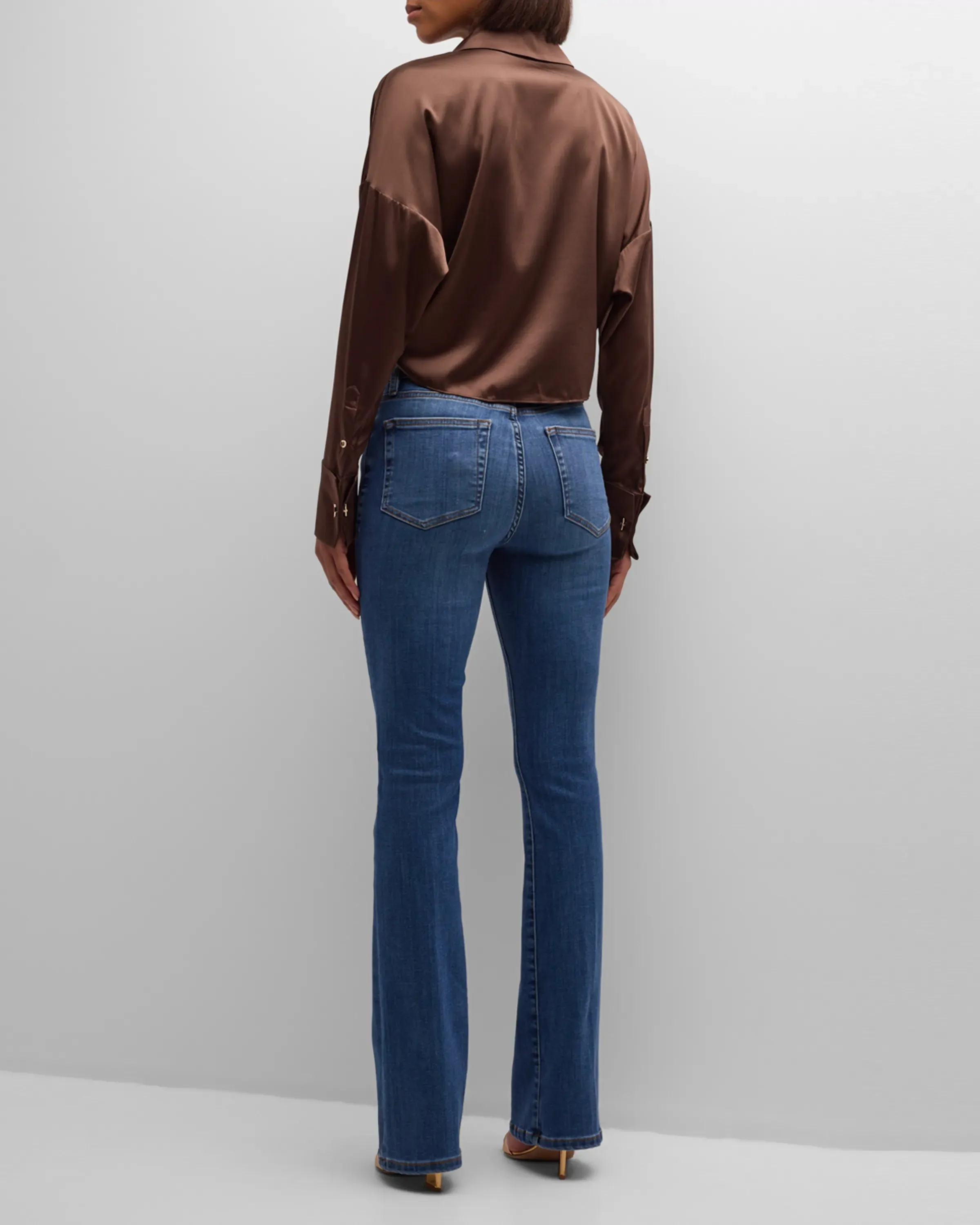 Farrah Silk Tie Front Blouse - Desert