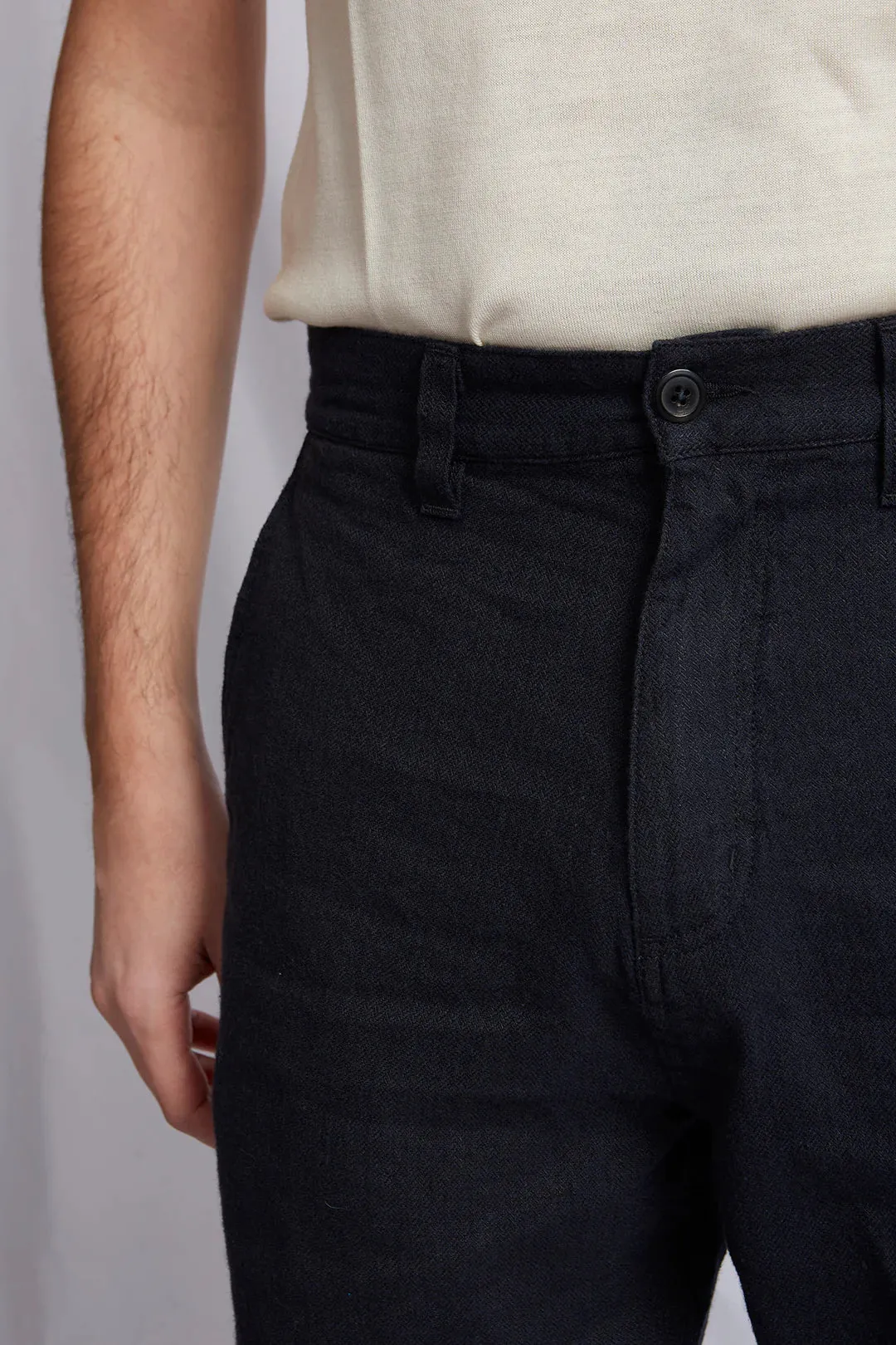Hemp Wool Navy Mastro Pants