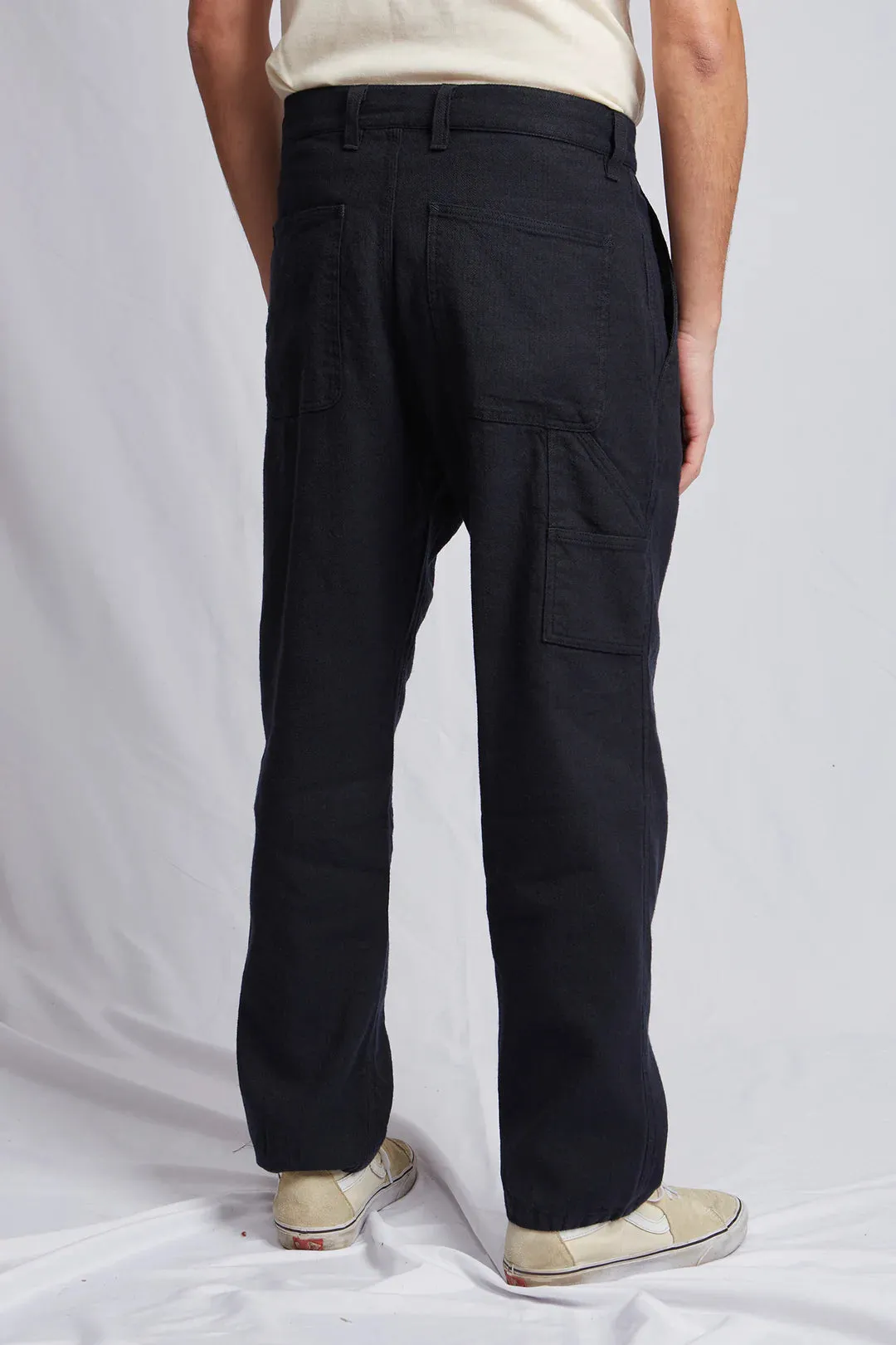 Hemp Wool Navy Mastro Pants