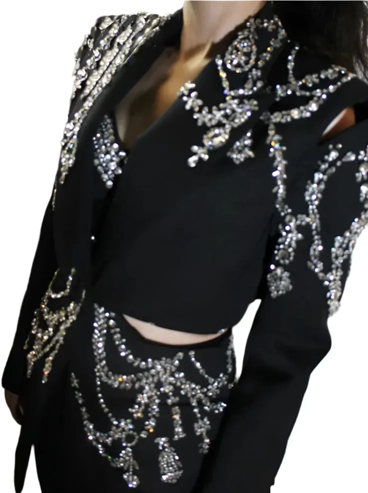 Hollow out Crystal Jacket