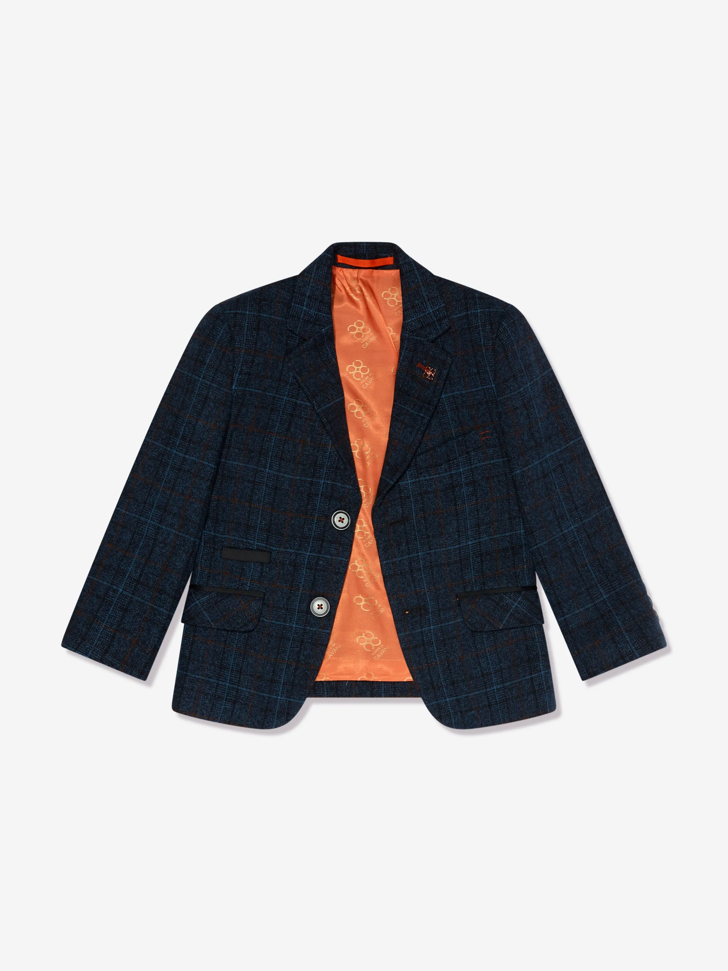 House Of Cavani Boys Cody Tweed Suit in Blue