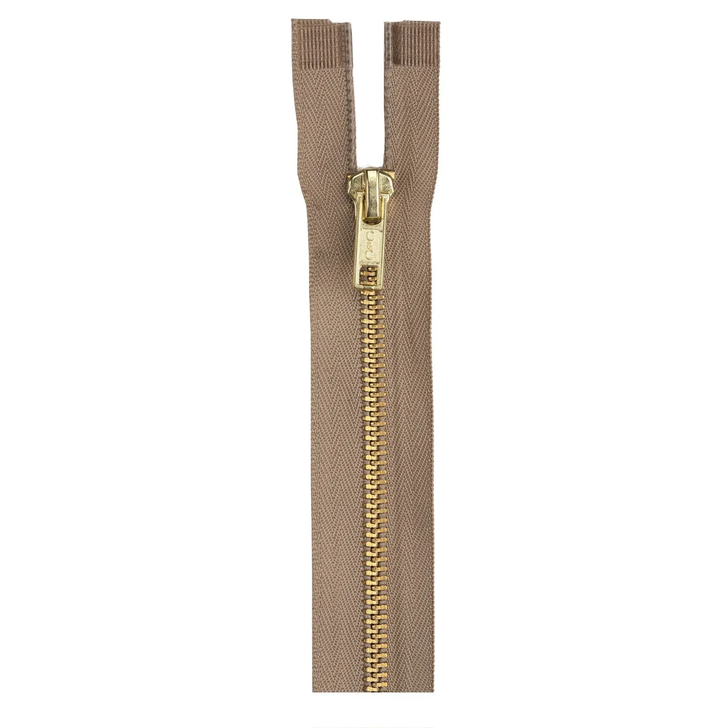 Metal Jacket Brass Zipper F25