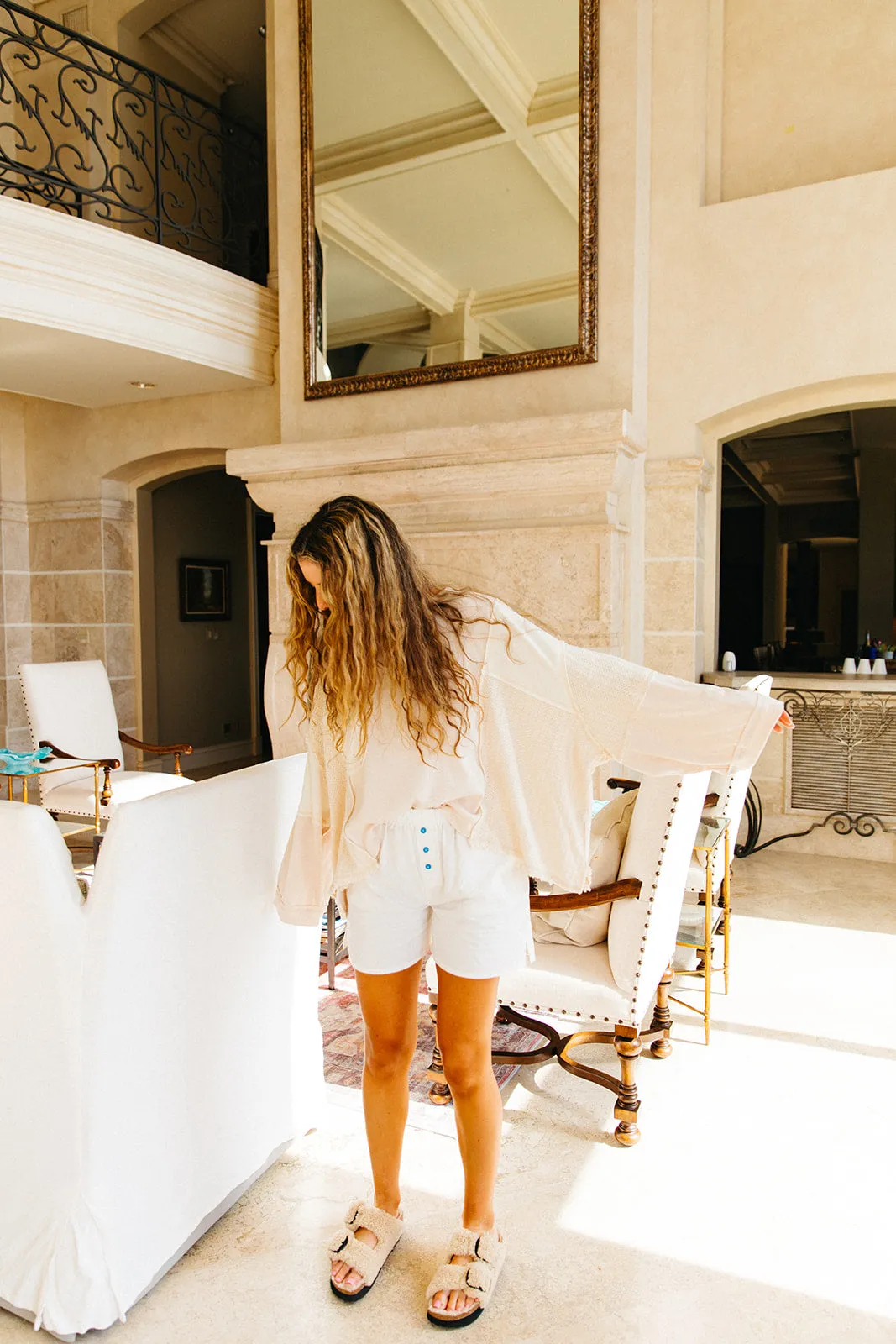 Mix Stitch Top - Cream
