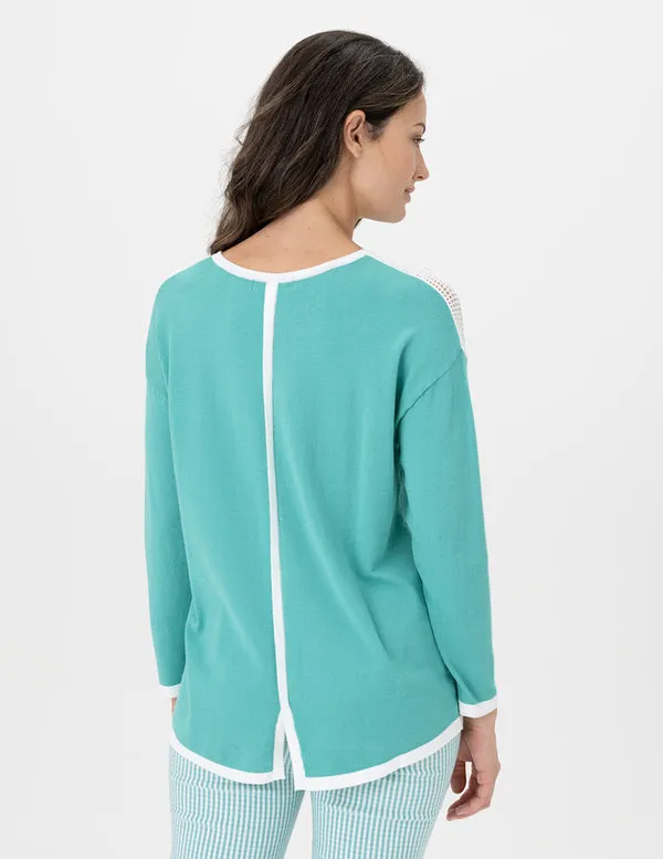 REN6837 Knit Sweater W/Pocket