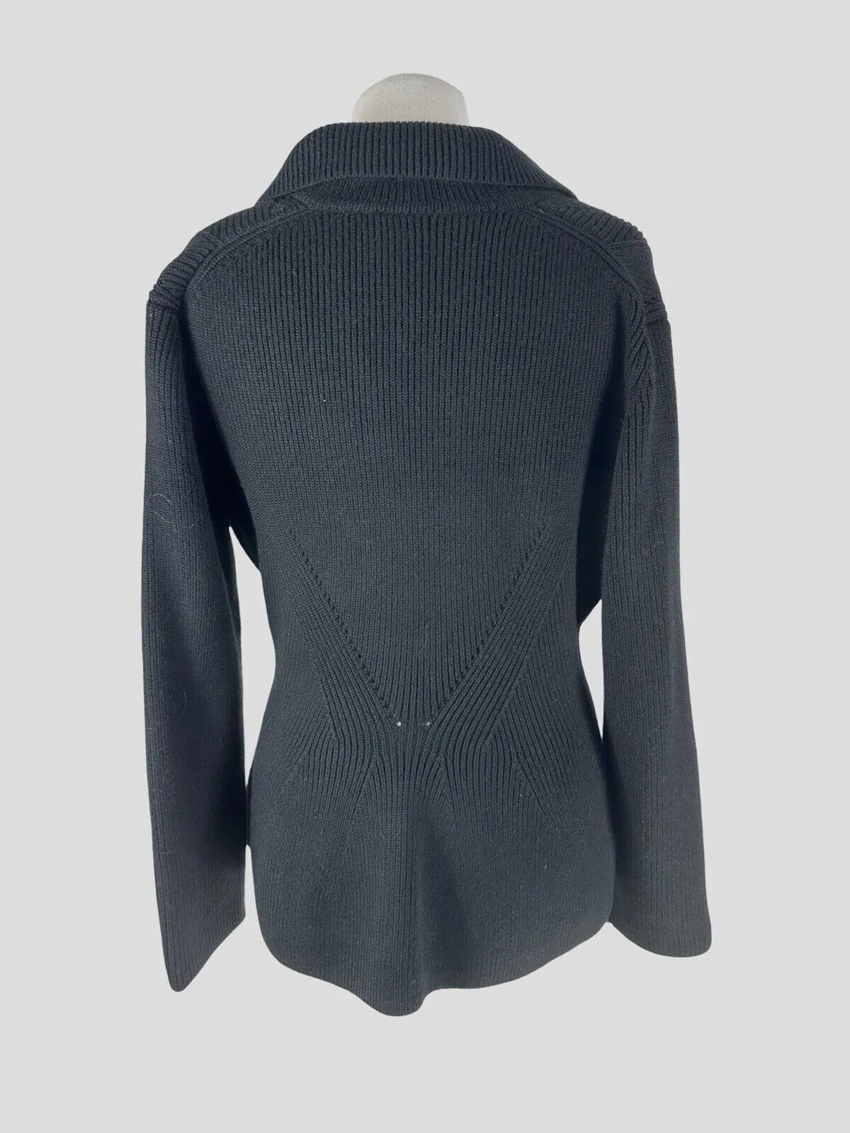 The Fold black merino wool blend cardigan size UK12/US8