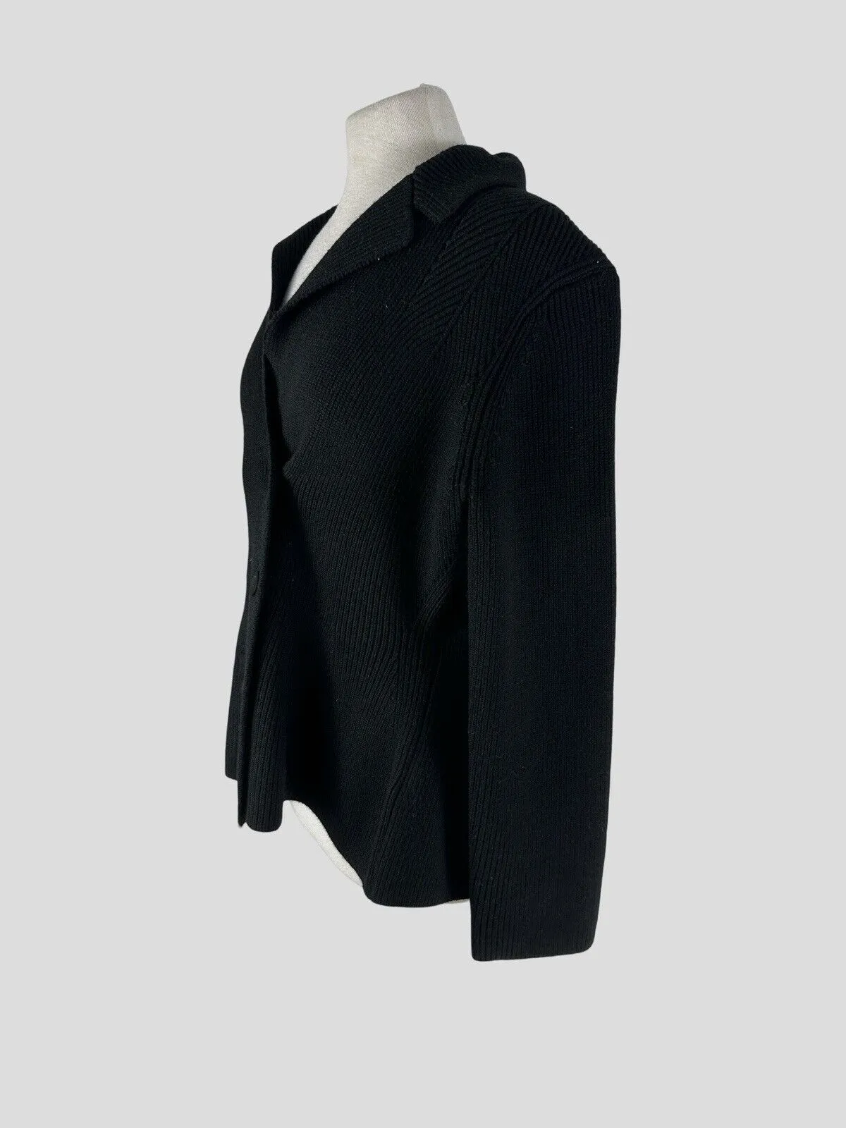 The Fold black merino wool blend cardigan size UK12/US8