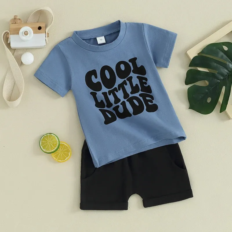 Toddler Baby Boy Summer Short Sleeve Clothes Set