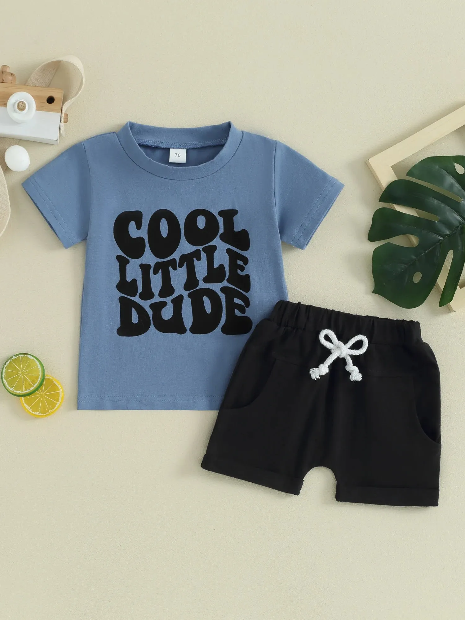 Toddler Baby Boy Summer Short Sleeve Clothes Set