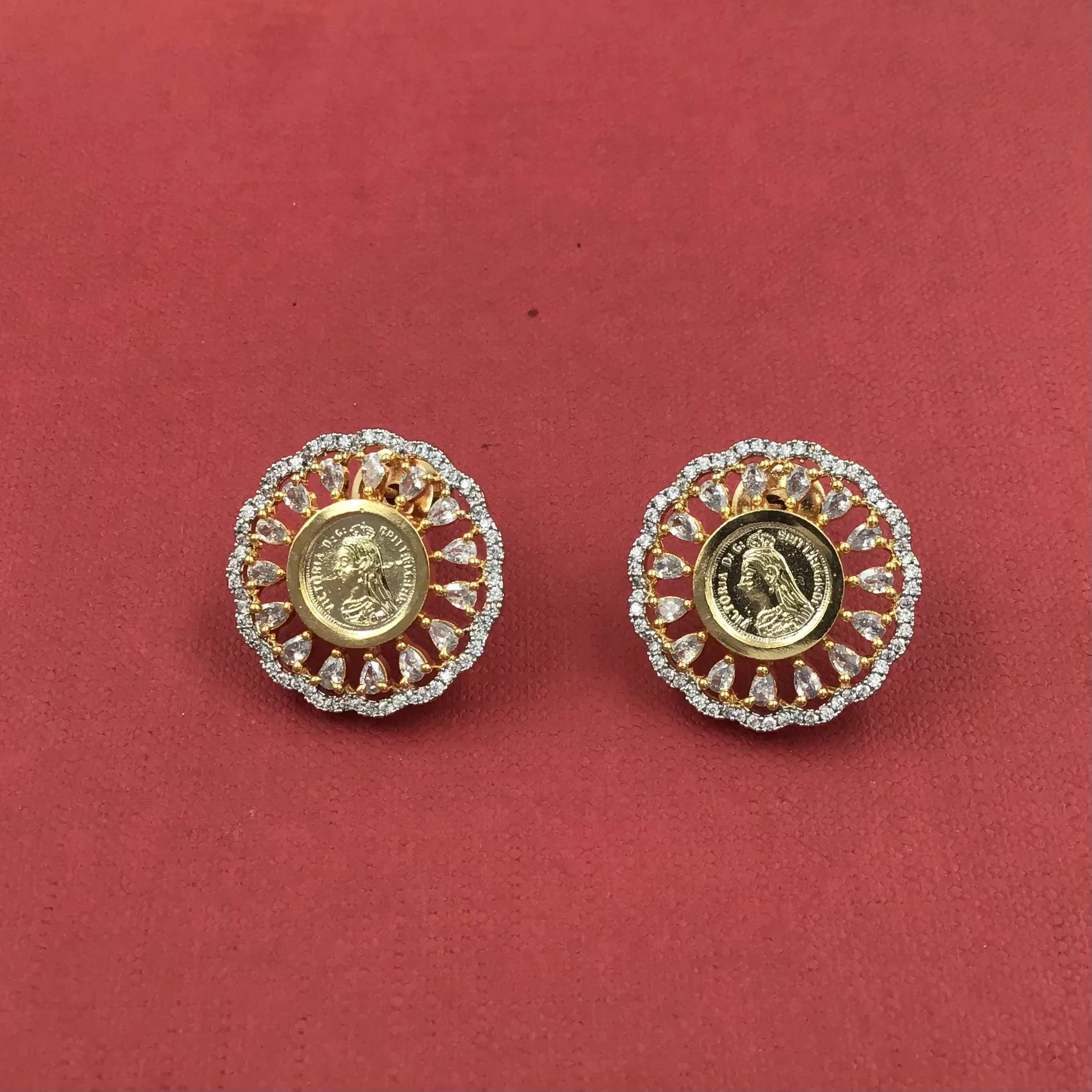 Tops/Studs Zircon/AD Earring 8591-08