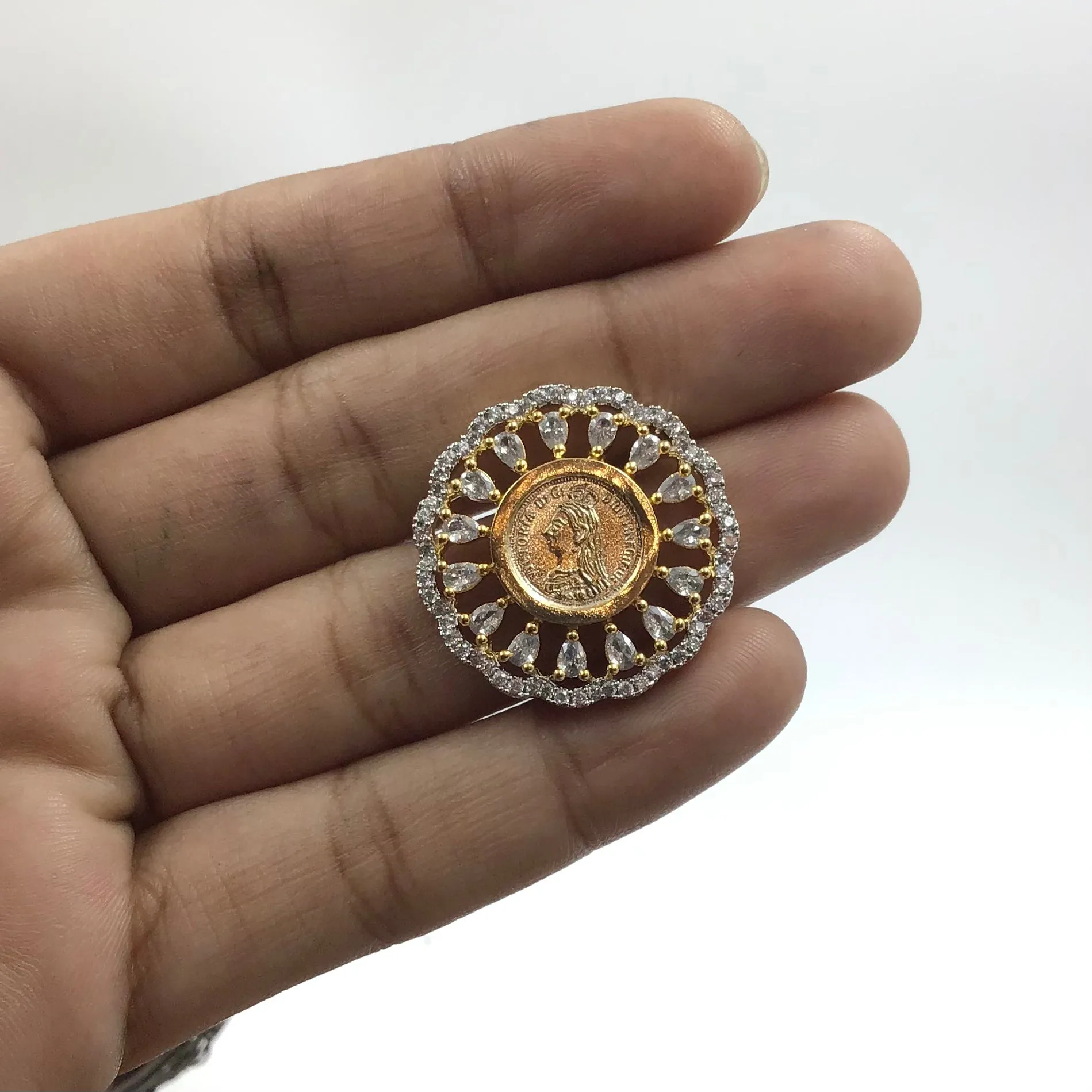 Tops/Studs Zircon/AD Earring 8591-08