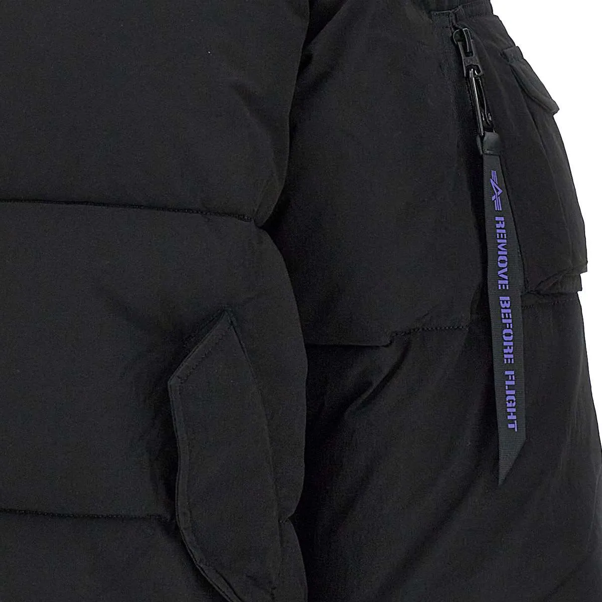 Ultraviolet Puffer Bomber Jacket