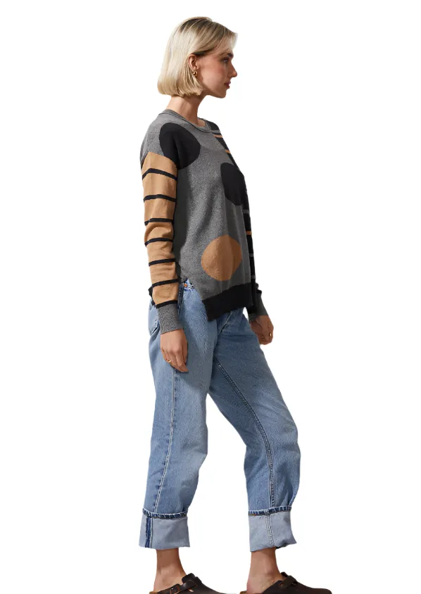 Zaket & Plover Spot on Stripes Sweater-50% OFF