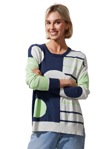 Zaket & Plover Spot on Stripes Sweater-50% OFF
